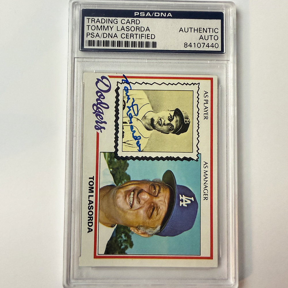 Tommy Lasorda Signed 1978 Topps #189 PSA Auto Authentic
