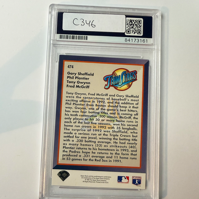 Fred McGriff Signed 1993 Upper Deck #474 PSA Auto Authentic