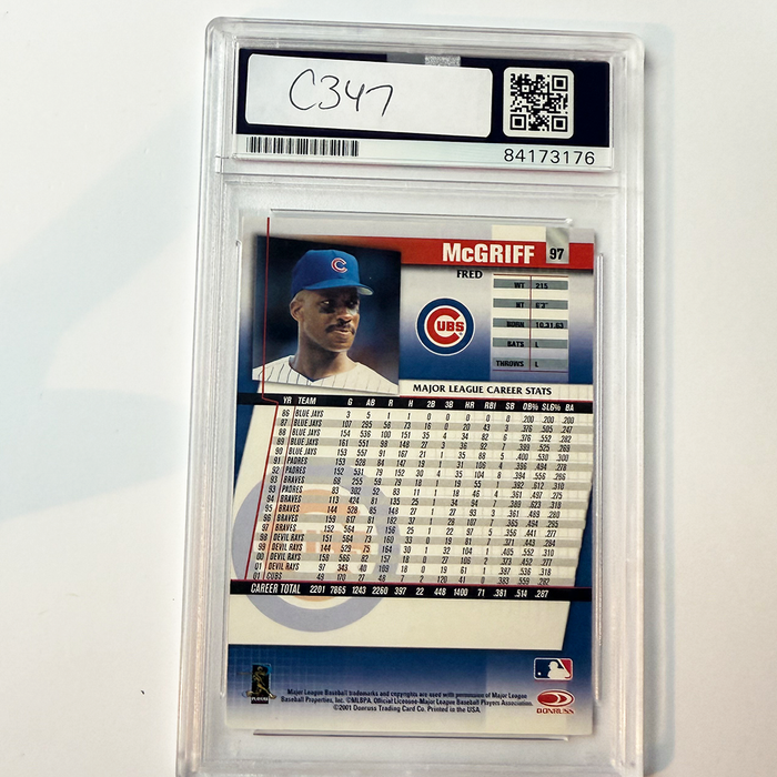Fred McGriff Signed 2002 Donruss Fan Club #97 PSA Auto Authentic