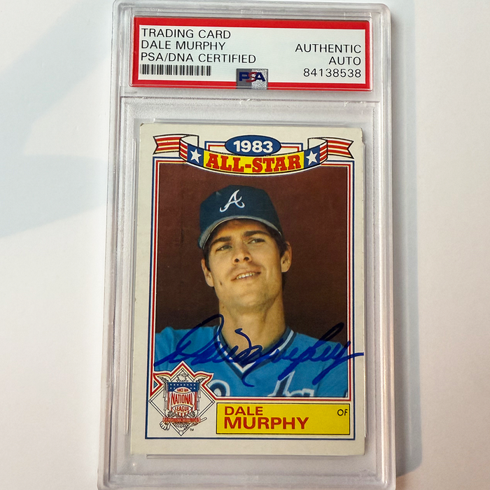 Dale Murphy Signed 1984 Topps Commemorative #19 PSA Auto Authentic