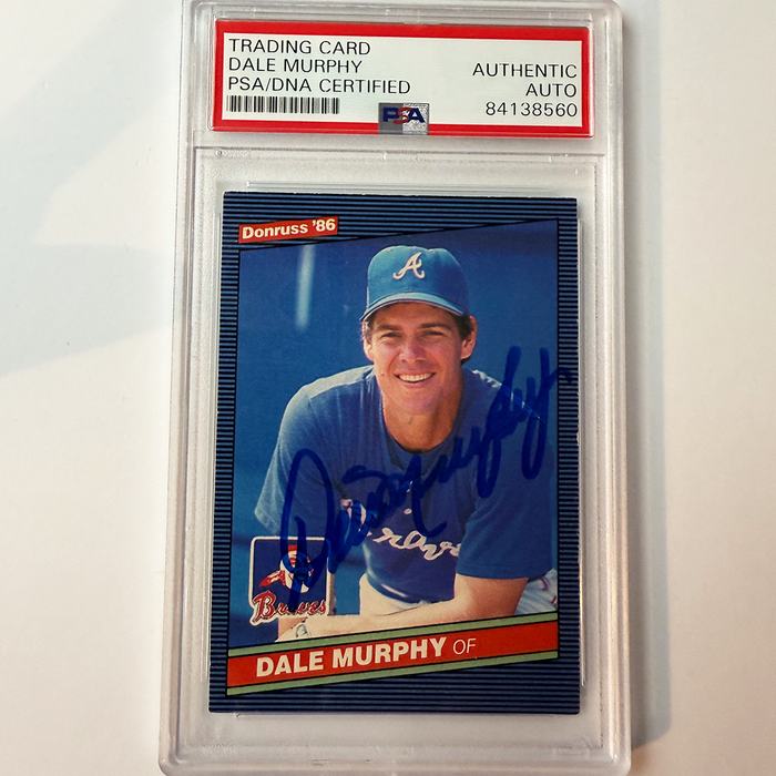 Dale Murphy Signed 1986 Donruss #66 PSA Auto Authentic