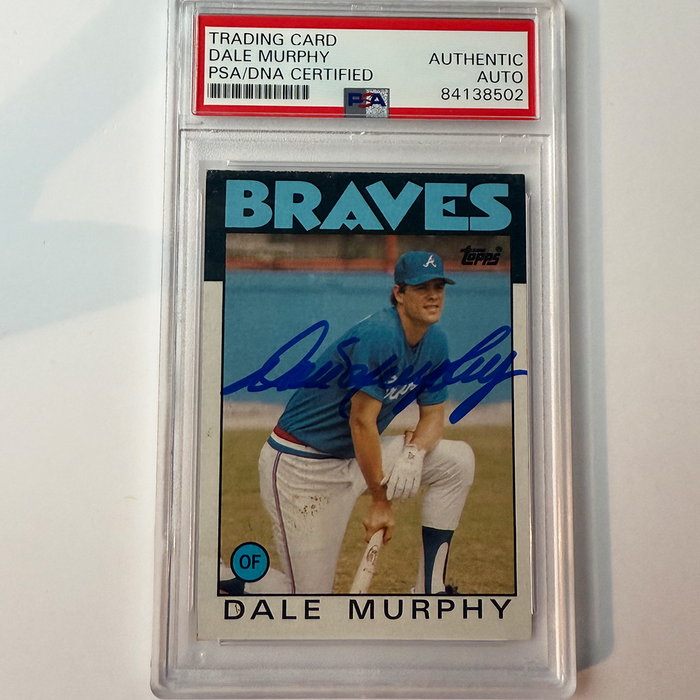 Dale Murphy Signed 1986 Topps #600 PSA Auto Authentic