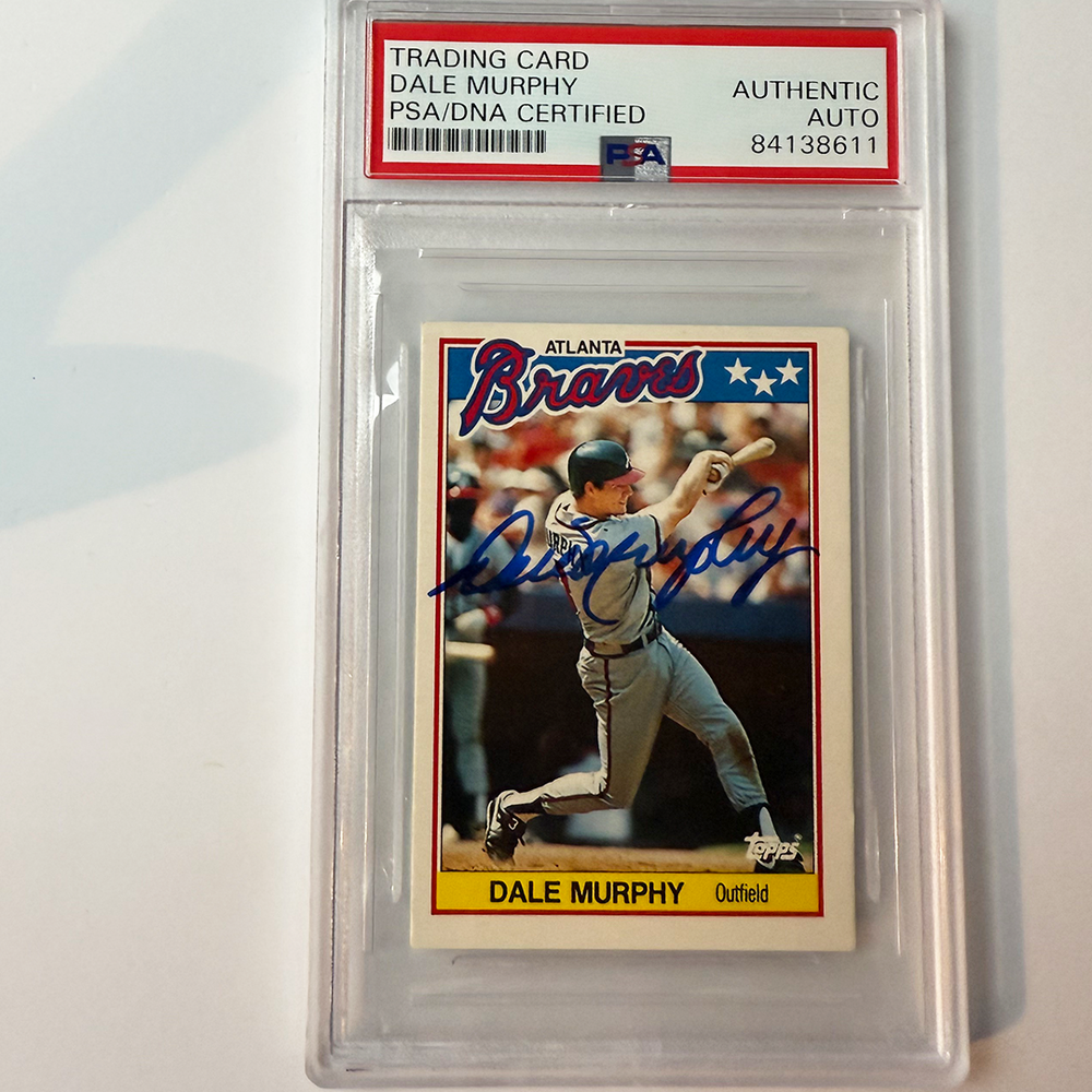 Dale Murphy Signed 1988 Topps #52 PSA Auto Authentic