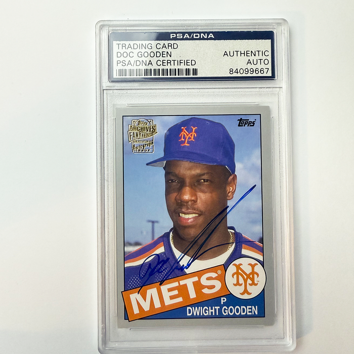 Dwight Gooden Signed 2016 Topps Archives Fan Favorite Grey #/25 PSA Auto Auth