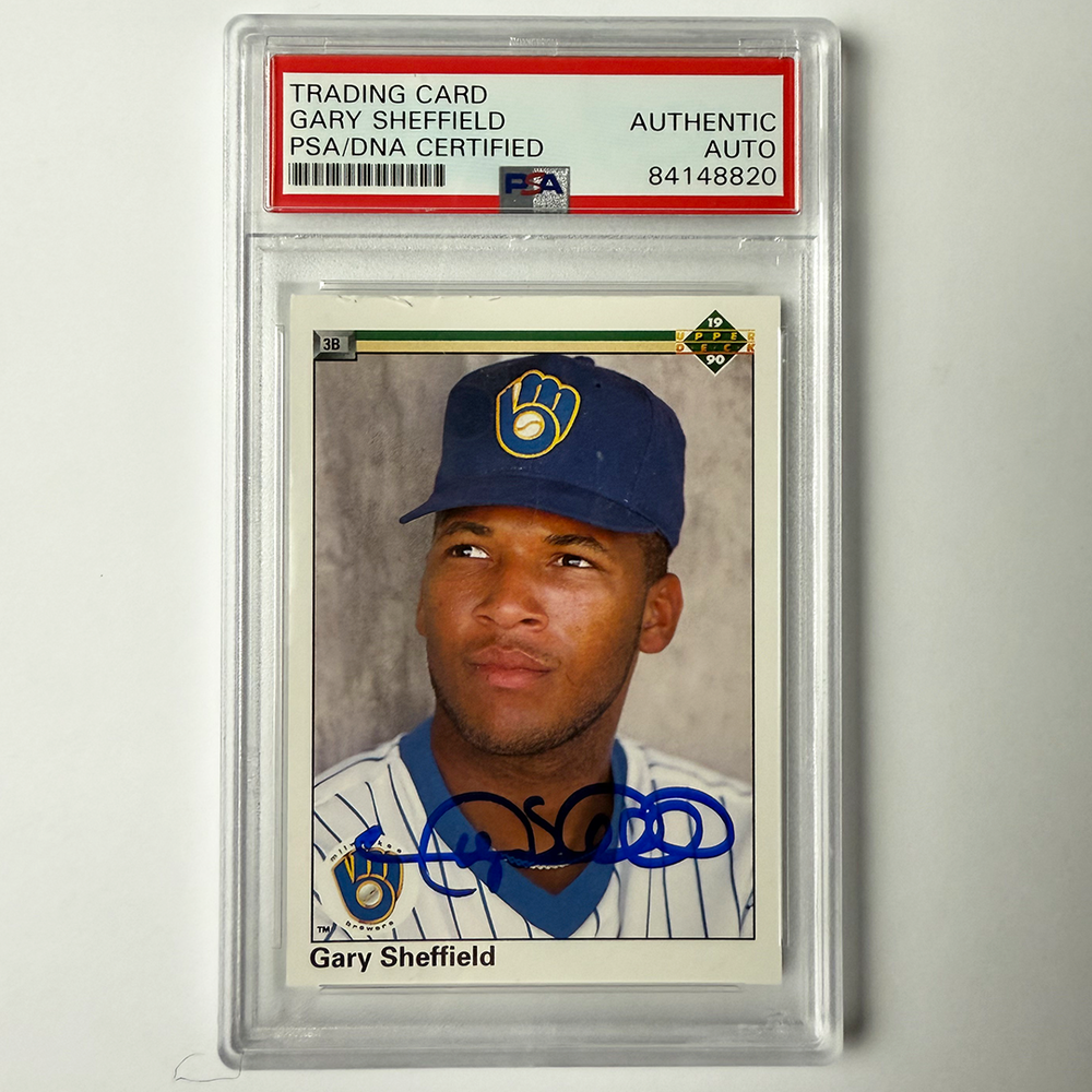 Gary Sheffield Signed 1990 Upper Deck #157 PSA Auto Authentic