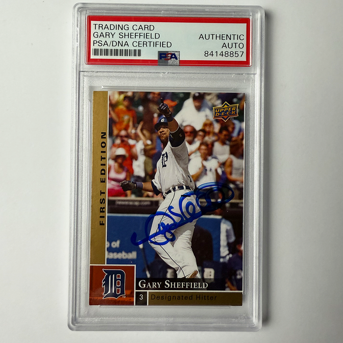 Gary Sheffield Signed 2009 Upper Deck #106 PSA Auto Authentic