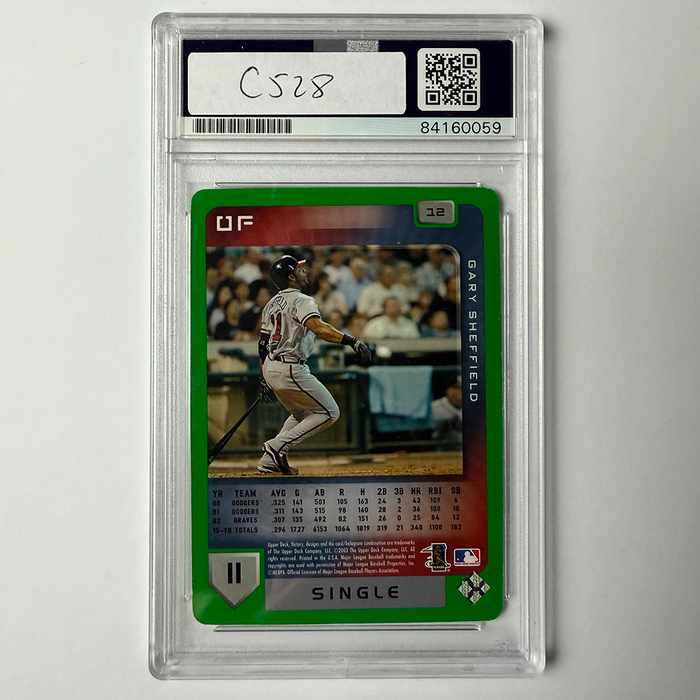 Gary Sheffield Signed 2003 Victory #12 PSA Auto Authentic