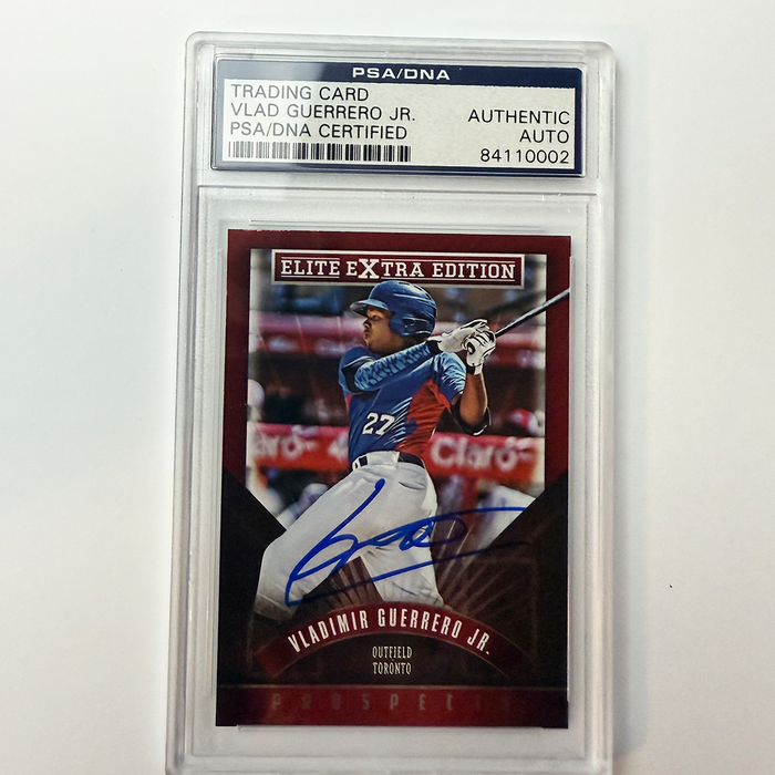 Vladimir Guerrero Jr Signed 2015 Panini #169 PSA Auto Authentic