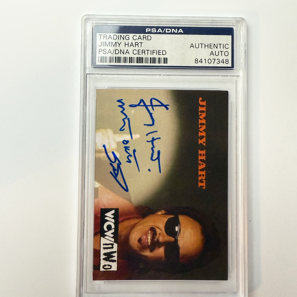 Jimmy Hart Signed 1998 Topps WCW Reprint Signature Card Mouth of the South PSA Auto Auth