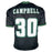 Jihaad Campbell Signed Philadelphia Black Football Jersey (Beckett)