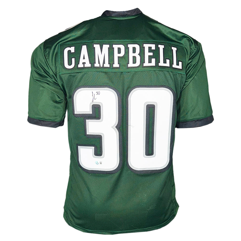 Jihaad Campbell Signed Philadelphia Green Football Jersey (Beckett)