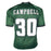 Jihaad Campbell Signed Philadelphia Green Football Jersey (Beckett)