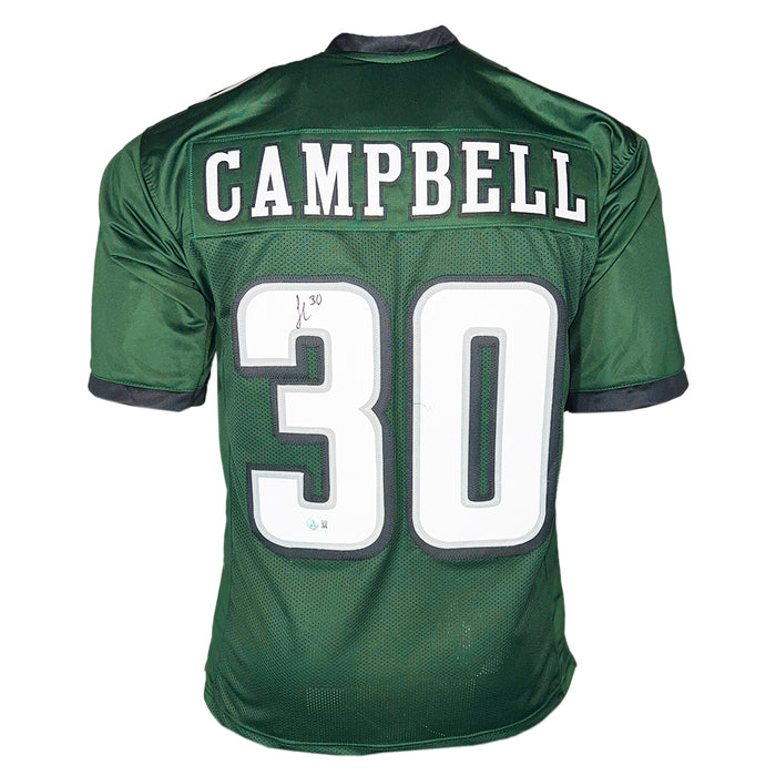 Jihaad Campbell Signed Philadelphia Green Football Jersey (Beckett)