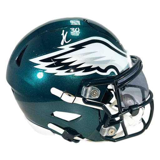 Jihaad Campbell Signed Philadelphia Eagles Midi SpeedFlex Football Helmet (Beckett)