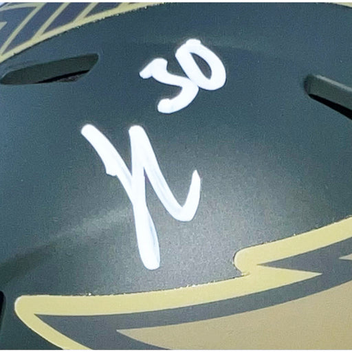 Jihaad Campbell Signed Philadelphia Eagles Salute 2025 Mini Football Helmet (Beckett)