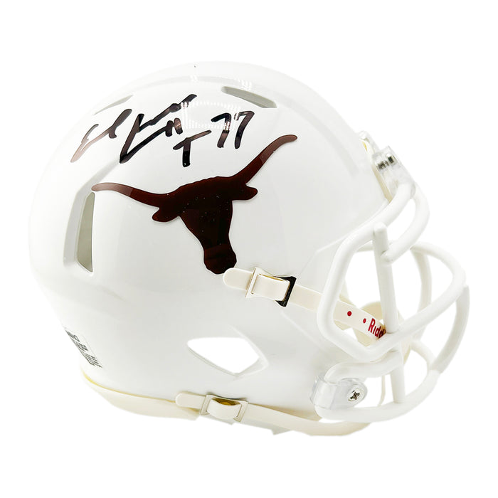 Earl Campbell Signed HT 77 Inscription Texas Longhorns Speed Mini Football Helmet (JSA)