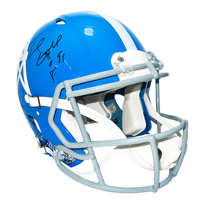 Earl Campbell Signed HOF 91 Inscription Houston Oilers Throwback 60-62 Authentic Speed Full-Size Football Helmet (JSA)