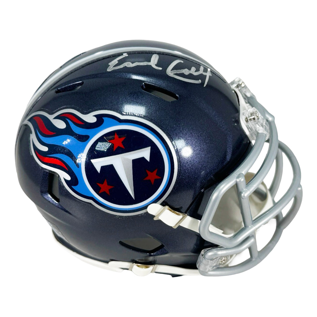 Earl Campbell Signed Tennessee Titans Speed Mini Football Helmet (JSA) — RSA