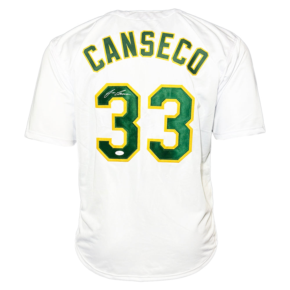 Jose Canseco Signed Oakland White Baseball Jersey (JSA)