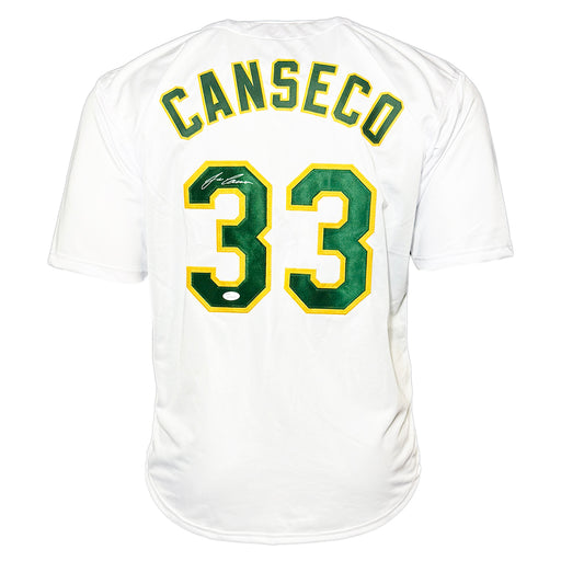 Jose Canseco Signed Oakland White Baseball Jersey (JSA)