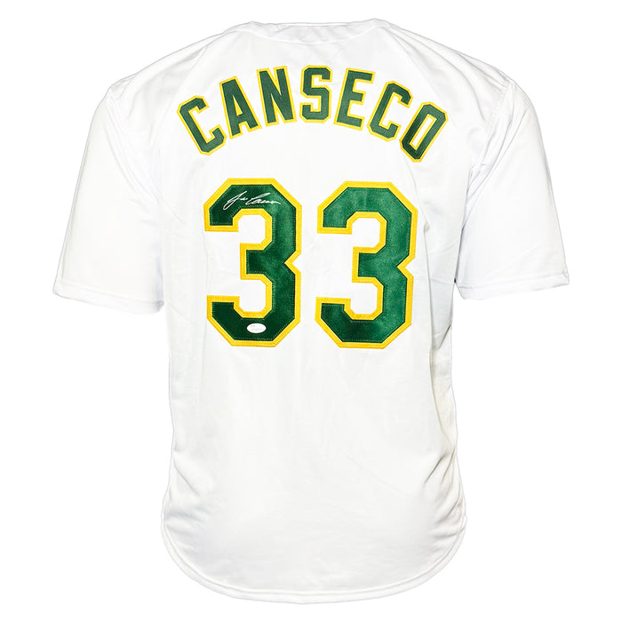 Jose Canseco Signed Oakland White Baseball Jersey (JSA)