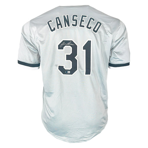 Jose Canseco Signed Chicago Grey Baseball Jersey (Beckett)