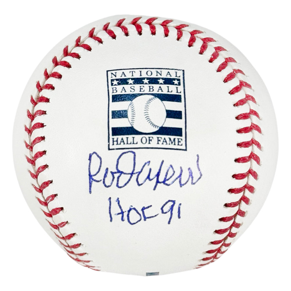 Rod Carew Signed HOF 91 Inscription Rawlings Official MLB Hall of Fame Baseball (JSA)