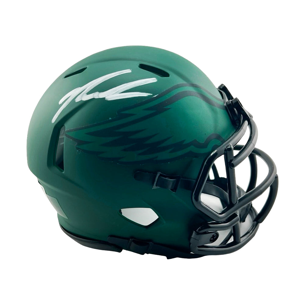 Jalen Carter Signed Philadelphia Eagles Rave Mini Football Helmet (Beckett)