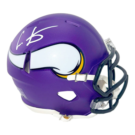 Cris Carter Signed Minnesota Vikings Speed Mini Football Helmet (Beckett)