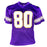 Cris Carter Signed Minnesota Purple Football Jersey (Beckett)