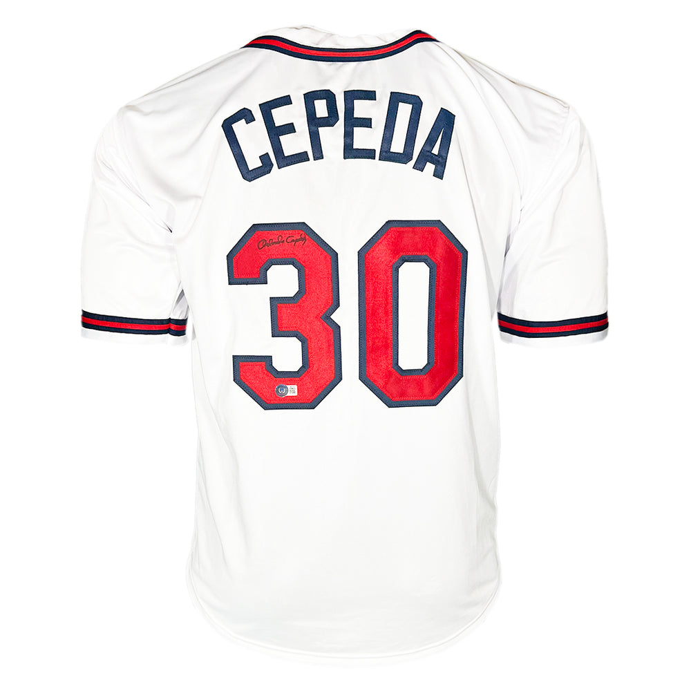 Orlando Cepeda Signed Atlanta White Baseball Jersey (JSA)