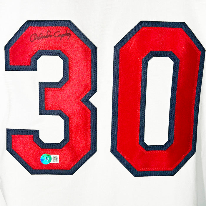 Orlando Cepeda Signed Atlanta White Baseball Jersey (JSA)