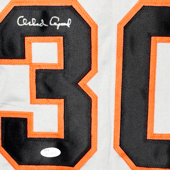 Orlando Cepeda Autographed San Francisco Grey Baseball Jersey - JSA Certified COA - Size XL