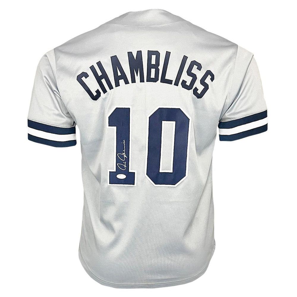 Chris Chambliss Signed New York Grey Baseball Jersey (JSA) - RSA