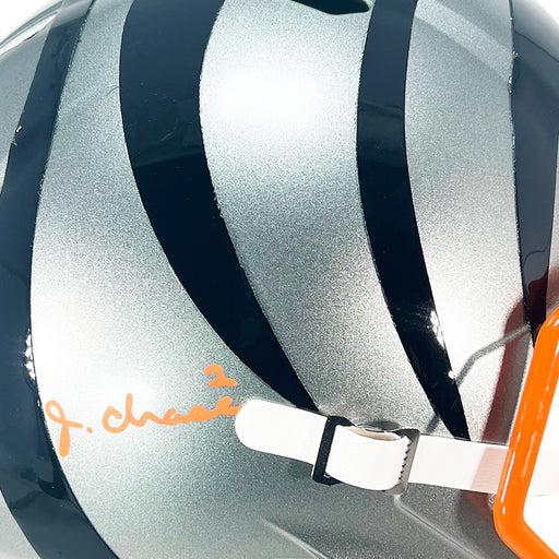 Ja'Marr Chase Signed Cincinnati Bengals Flash Speed Full-Size Replica Football Helmet (Beckett)