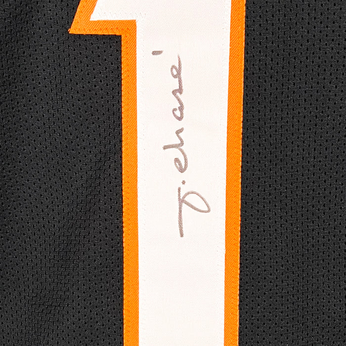 Ja'Marr Chase Signed Cincinnati Black Game Style Football Jersey (Beckett)