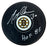 Gerry Cheevers Signed HOF Boston Bruins Hockey Puck (JSA)