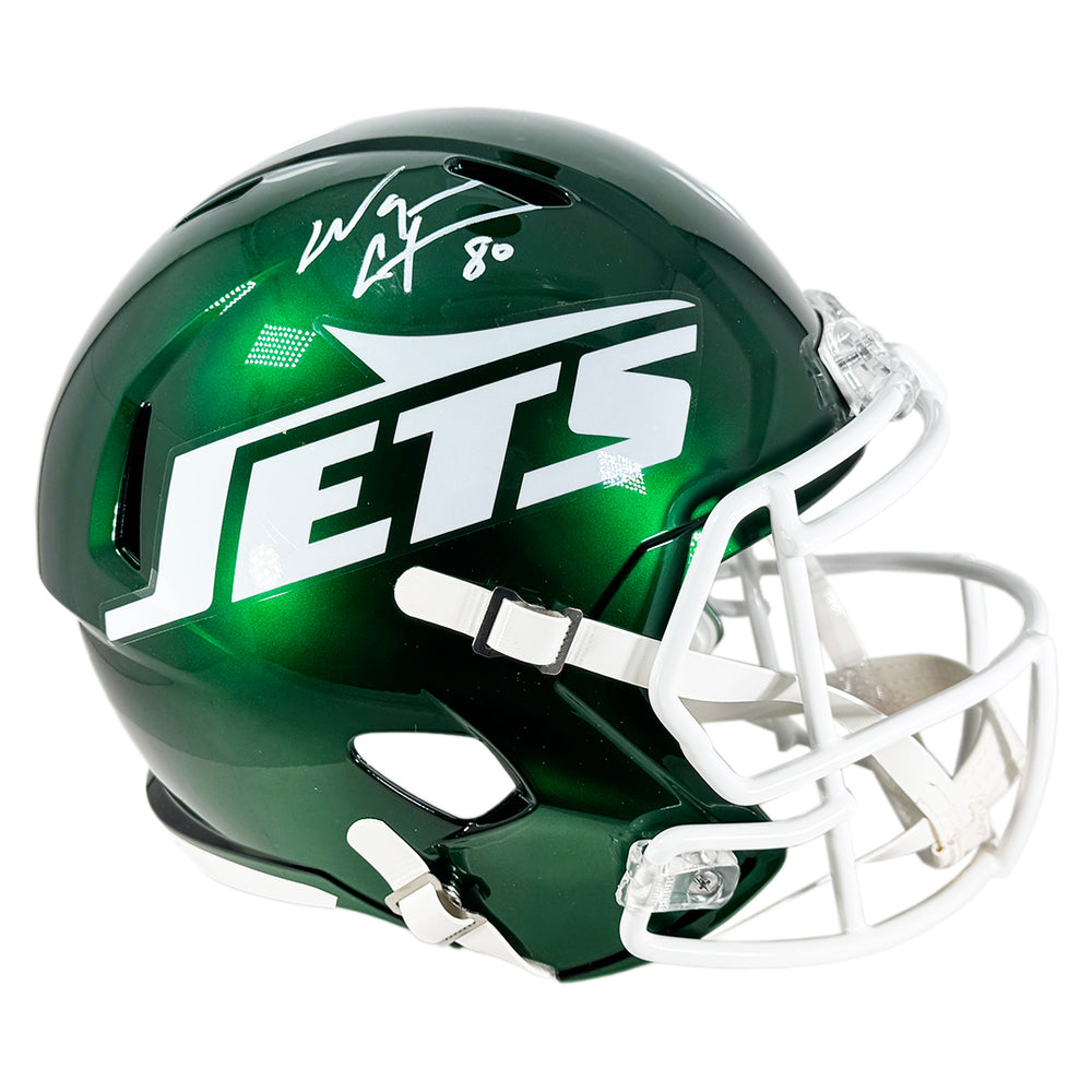 Wayne Chrebet Signed New York Jets 2024 Speed Full-Size Replica Football Helmet (JSA)