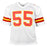 Frank Clark Unsigned Kansas City White Football Jersey