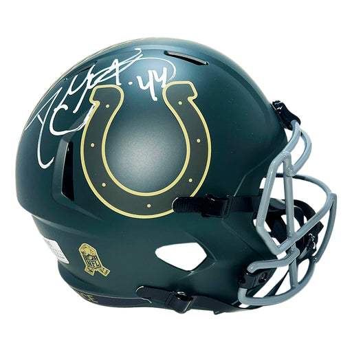 Dallas Clark Signed Indianapolis Colts Salute 2025 Full-Size Replica Football Helmet (JSA)