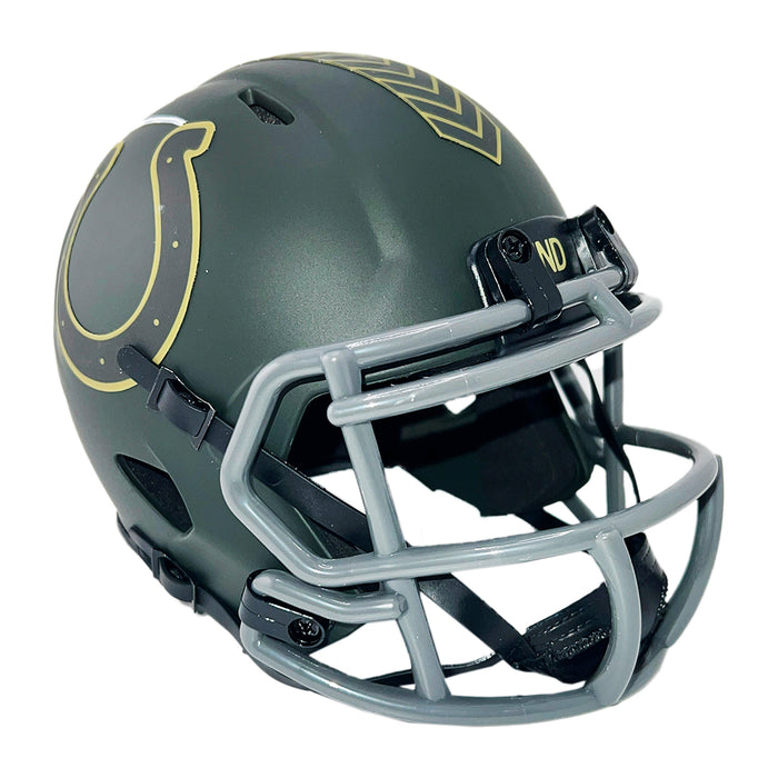 Dallas Clark Signed Indianapolis Colts Salute 2025 Mini Football Helmet (JSA)