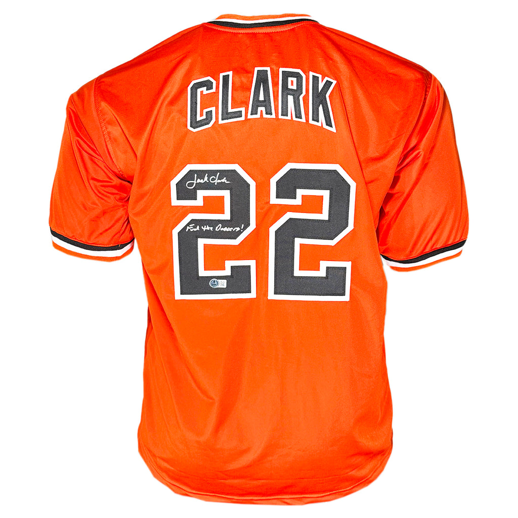 レア品 SF Giants Jack Clark 22xBETLIN ジャージ clark-orioles-fuck-the-dodgers