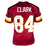 Gary Clark Signed 2x SB Champs Posse Leader Inscription Washington Red Football Jersey (JSA)
