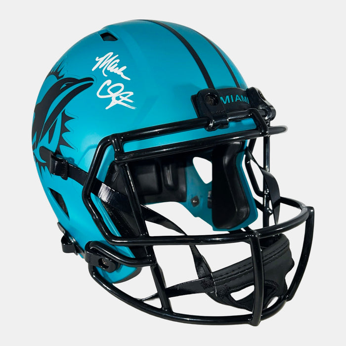 Marks Brothers Mark Clayton & Mark Duper Signed Miami Dolphins Rave Full-Size Replica Football Helmet (JSA)
