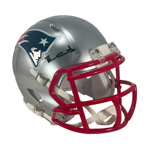 Ben Coates Signed New England Patriots Speed Mini Football Helmet (Beckett)