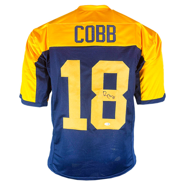Randall Cobb Signed Green Bay Navy Throwback Football Jersey (JSA)