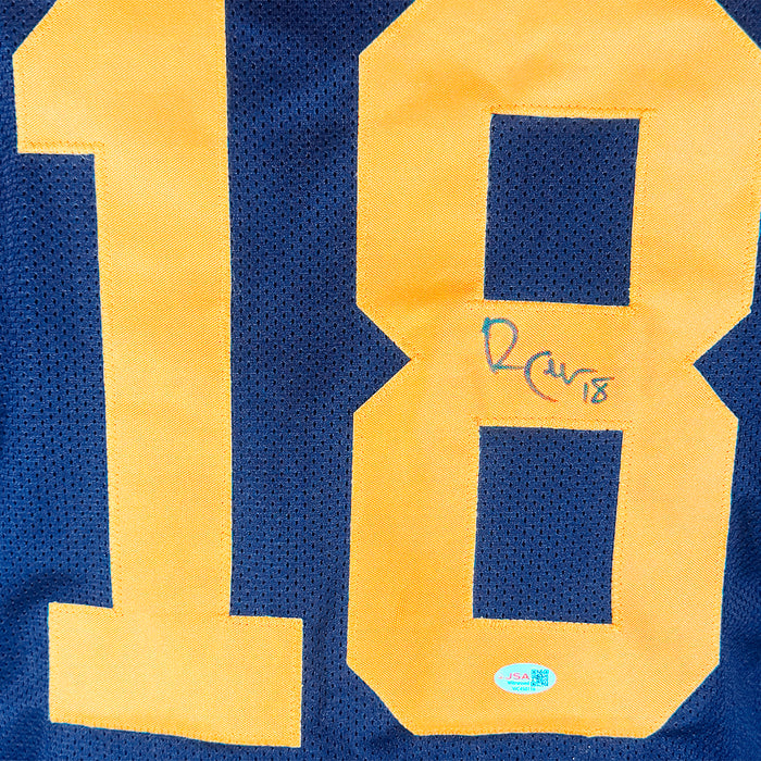 Randall Cobb Signed Green Bay Navy Throwback Football Jersey (JSA)