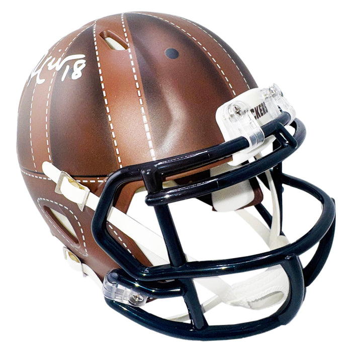Randall Cobb Signed Green Bay Packers Alt 2025 Speed Mini Football Helmet (JSA)