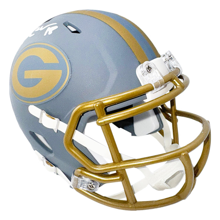 Randall Cobb Signed Green Bay Packers Slate Alternate Speed Mini Football Helmet (JSA)