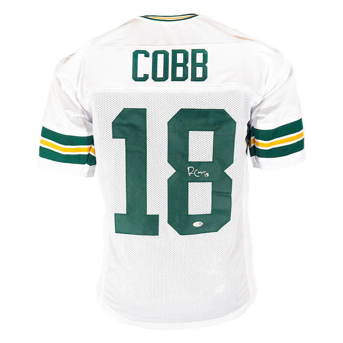 Randall Cobb Signed Green Bay White Football Jersey (JSA)